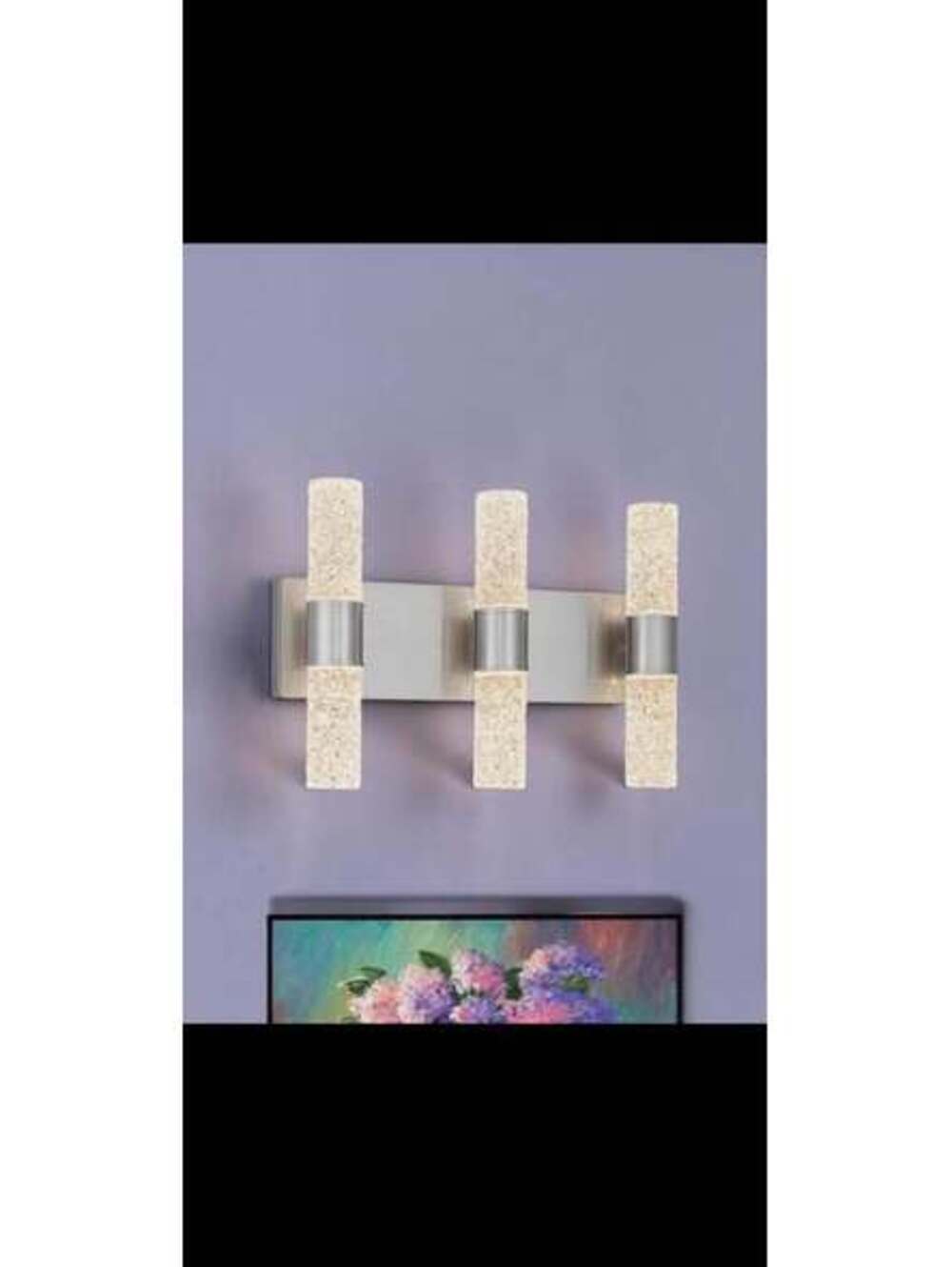 Modern LED Brushed Nickel 6-Light Vanity, 27W Warm White - New in Box